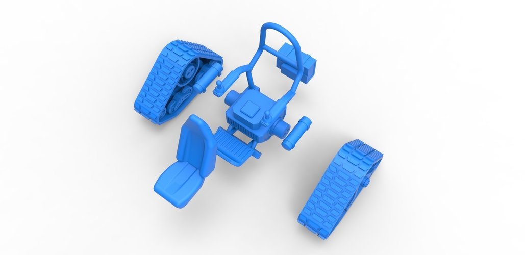 Diecast Tankchair Scale 1 to 25 3D Print 479931