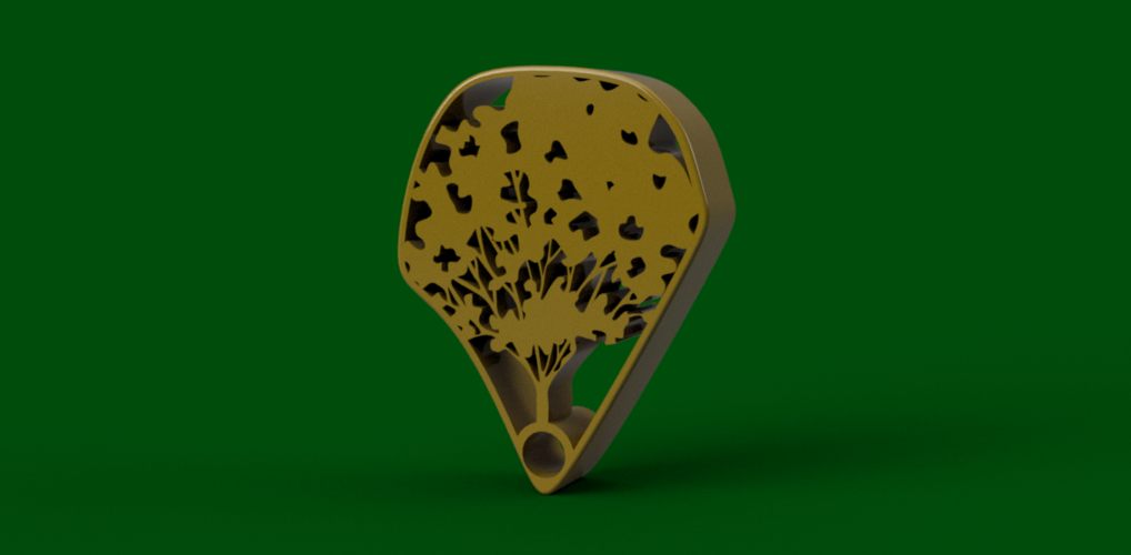 tree keychain 3D Print 479958