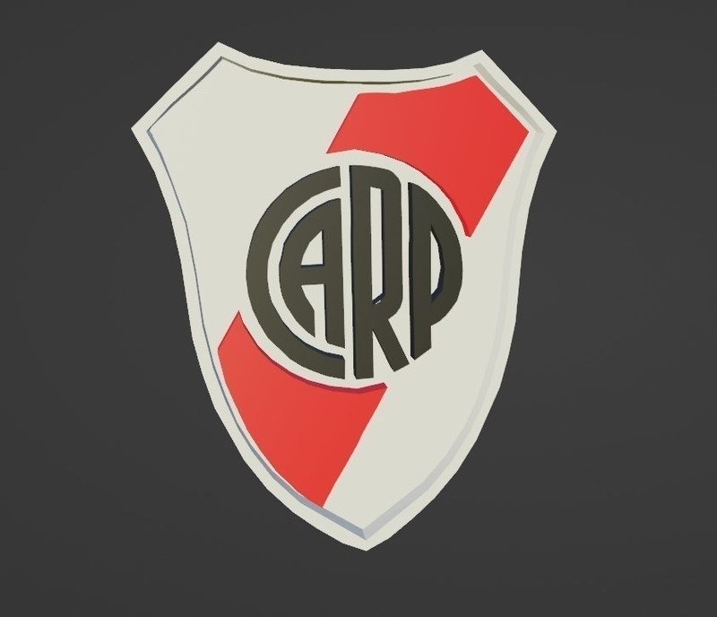 figura de escudo de river plate medidas 20 x 16mm