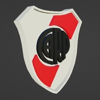 figura de escudo de river plate medidas 20 x 16mm - Thumbnail 3