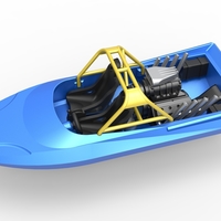 Jet sprint boat Scale 1 to 25 - Thumbnail 2