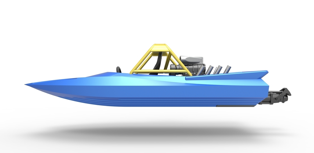 Jet sprint boat Scale 1 to 25 3D Print 479998