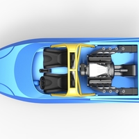 Jet sprint boat Scale 1 to 25 - Thumbnail 10