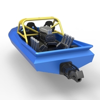 Jet sprint boat Scale 1 to 25 - Thumbnail 12