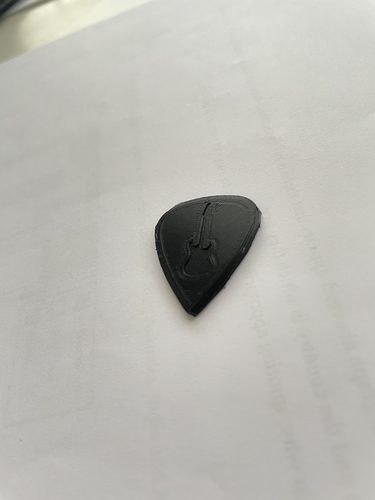 Guitar Pick with Stratocaster Design 3D Print 480187
