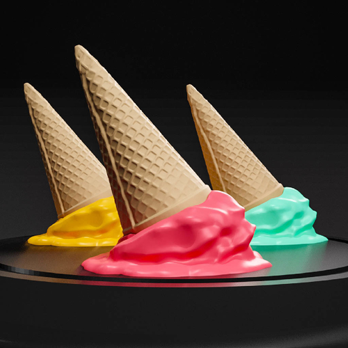 MELTING ICE CREAM- NO SUPPORT 3D Print 480328