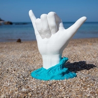Shaka - surfer hand sign - No supports - Thumbnail 1