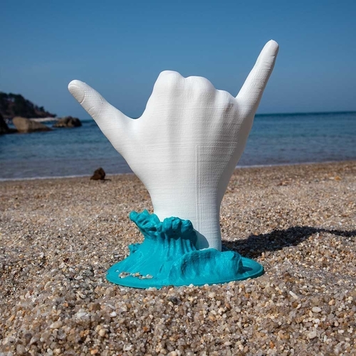 Shaka - surfer hand sign - No supports 3D Print 480341