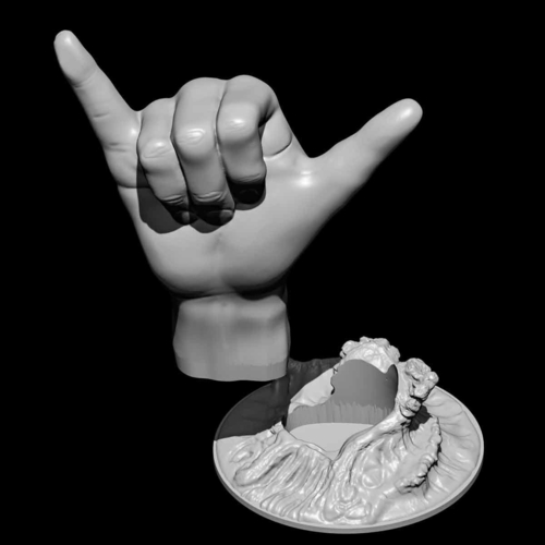 Shaka - surfer hand sign - No supports 3D Print 480344