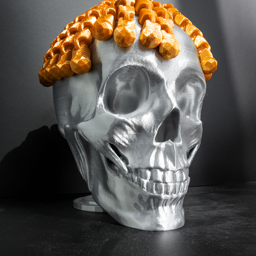 Dread Skull   - No Support 3D Print 480349