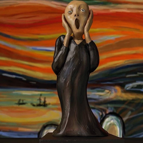 Munch The Scream - NO SUPPORT 3D Print 480357