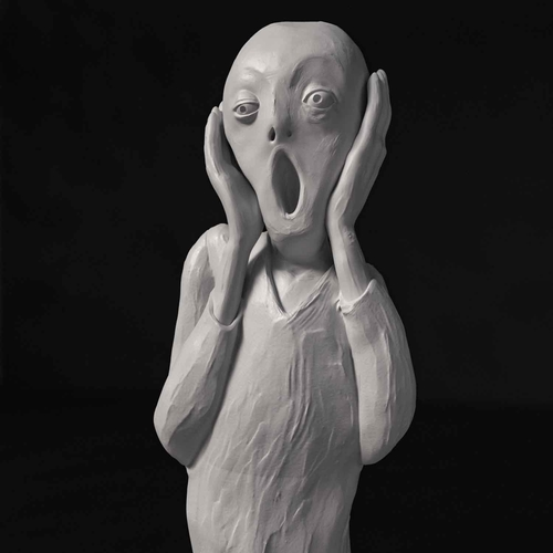 Munch The Scream - NO SUPPORT 3D Print 480358