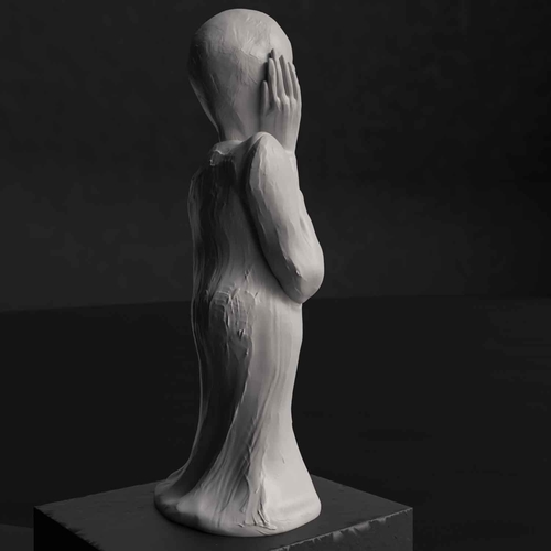 Munch The Scream - NO SUPPORT 3D Print 480360