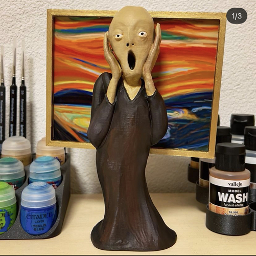 Munch The Scream - NO SUPPORT 3D Print 480362