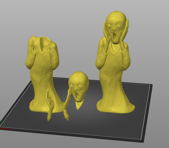 Munch The Scream - NO SUPPORT 3D Print 480363