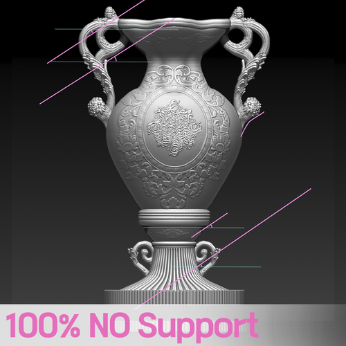 European vase - No Support Models 3D Print 480376