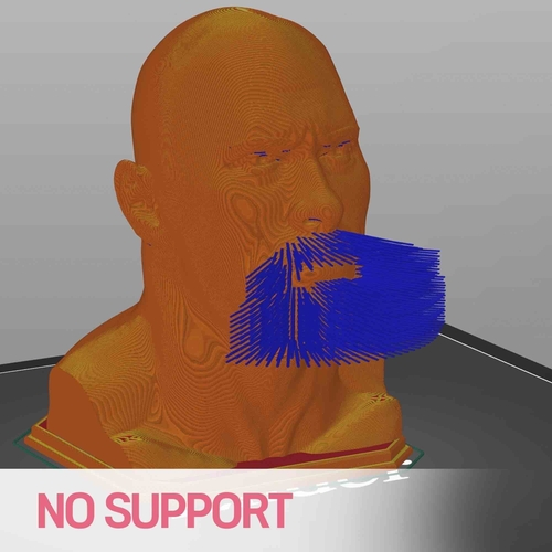 Beard. Dwayne joson  - No Support 3D Print 480390