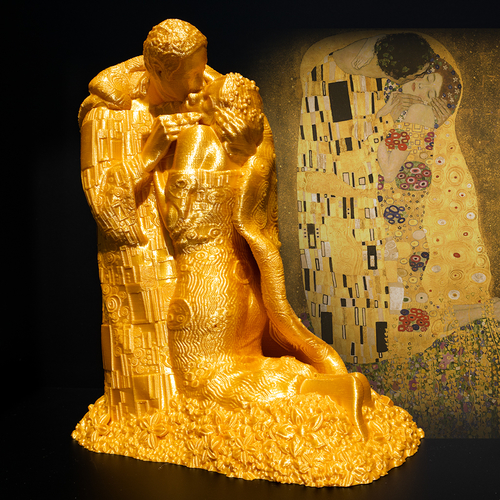 Klimt-The kiss - NO SUPPORT 3D Print 480391