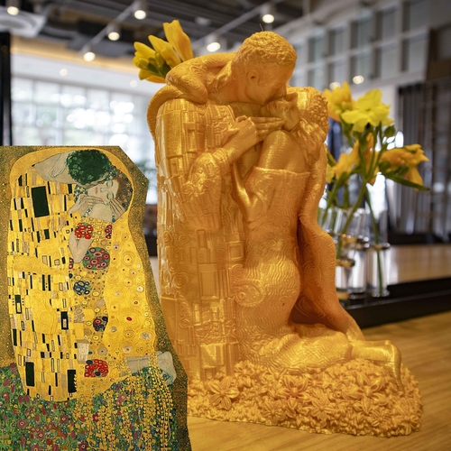 Klimt-The kiss - NO SUPPORT 3D Print 480393