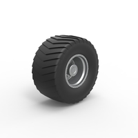 Wheel from Pulling truck 2 Scale 1 to 25 - Thumbnail 2