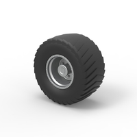 Wheel from Pulling truck 2 Scale 1 to 25 - Thumbnail 6