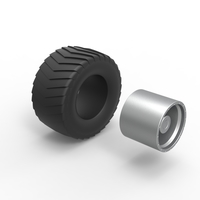 Wheel from Pulling truck 2 Scale 1 to 25 - Thumbnail 9