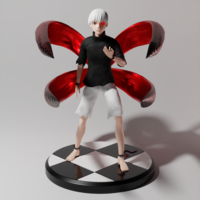 Small Ken Kaneki 3d printable figure 3D Printing 480449