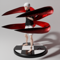 Ken Kaneki 3d printable figure - Thumbnail 2
