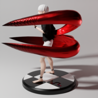 Ken Kaneki 3d printable figure - Thumbnail 3