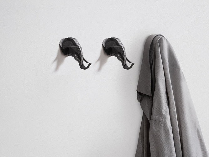 3D MODEL - POLLY - INTERIOR HOOK E L E P H A N T 3D Print 480524