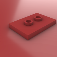 LEGO Jumper Plate 2X3 with 2 Knobs - Thumbnail 2