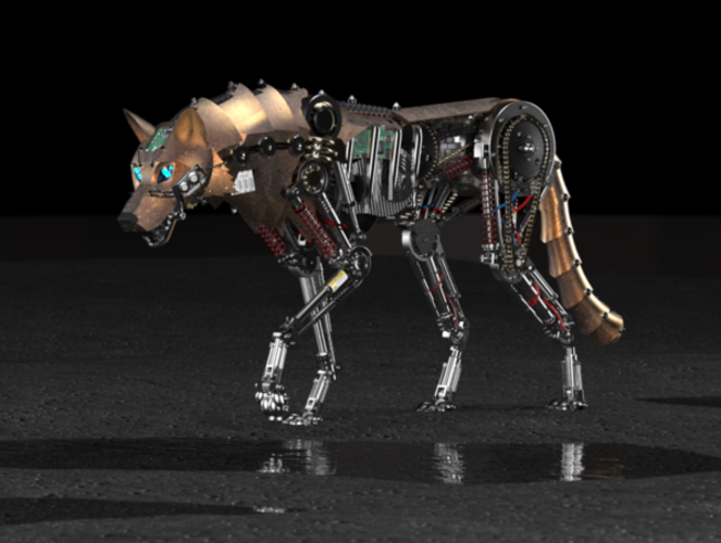 Wolf mechanical robot 3D Print 480668