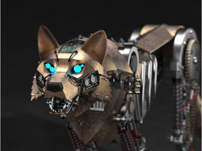 Wolf mechanical robot 3D Print 480669