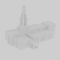 Small Accra Ghana Temple LDS 3D Printing 480722