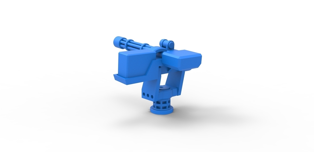 Machine gun turret Scale 1:25 3D Print 480891