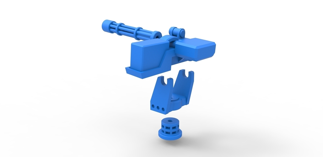 Machine gun turret Scale 1:25 3D Print 480901