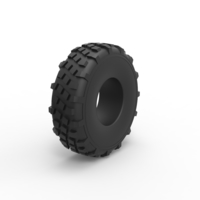 Military truck tire 7 Scale 1:25 - Thumbnail 2