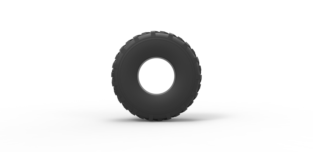Diecast military truck tire 7 Scale 1:25 3D Print 480929