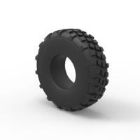 Military truck tire 7 Scale 1:25 - Thumbnail 7