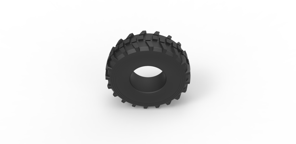 Military truck tire 8 Scale 1:25 3D Print 480937