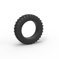 Small Diecast offroad tire 33 Scale 1 to 10 3D Printing 481053