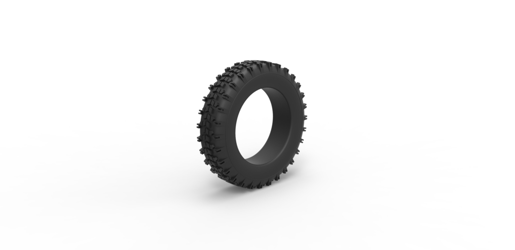 Diecast offroad tire 33 Scale 1 to 10 3D Print 481054