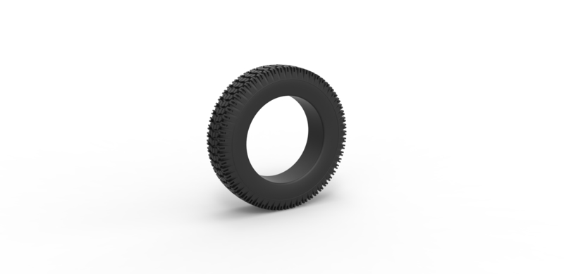 Offroad tire 34 Scale 1:10