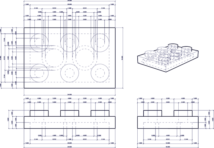 LEGO Plate - 2X3 3D Print 481097