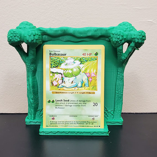 Grass Pokemon Card Stand 3D Print 481129