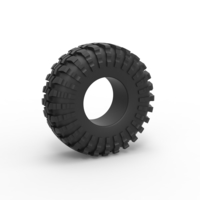 Small Offroad tire 35 Scale 1 to 25 3D Printing 481202