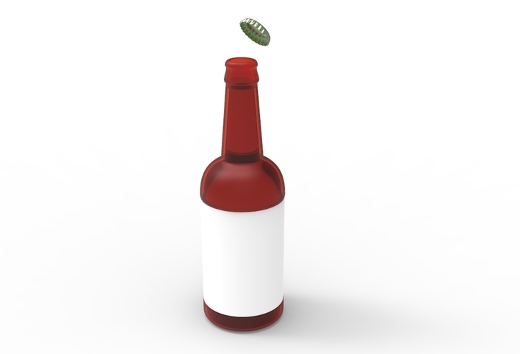 beer glass bottle  3D Print 481210