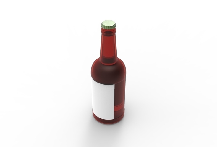 beer glass bottle  3D Print 481212