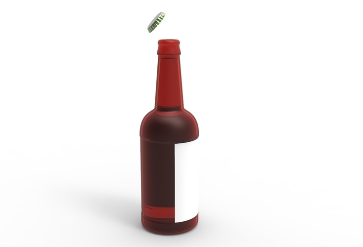 beer glass bottle  3D Print 481215