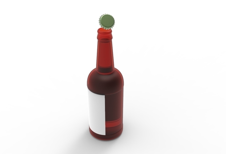 beer glass bottle  3D Print 481217